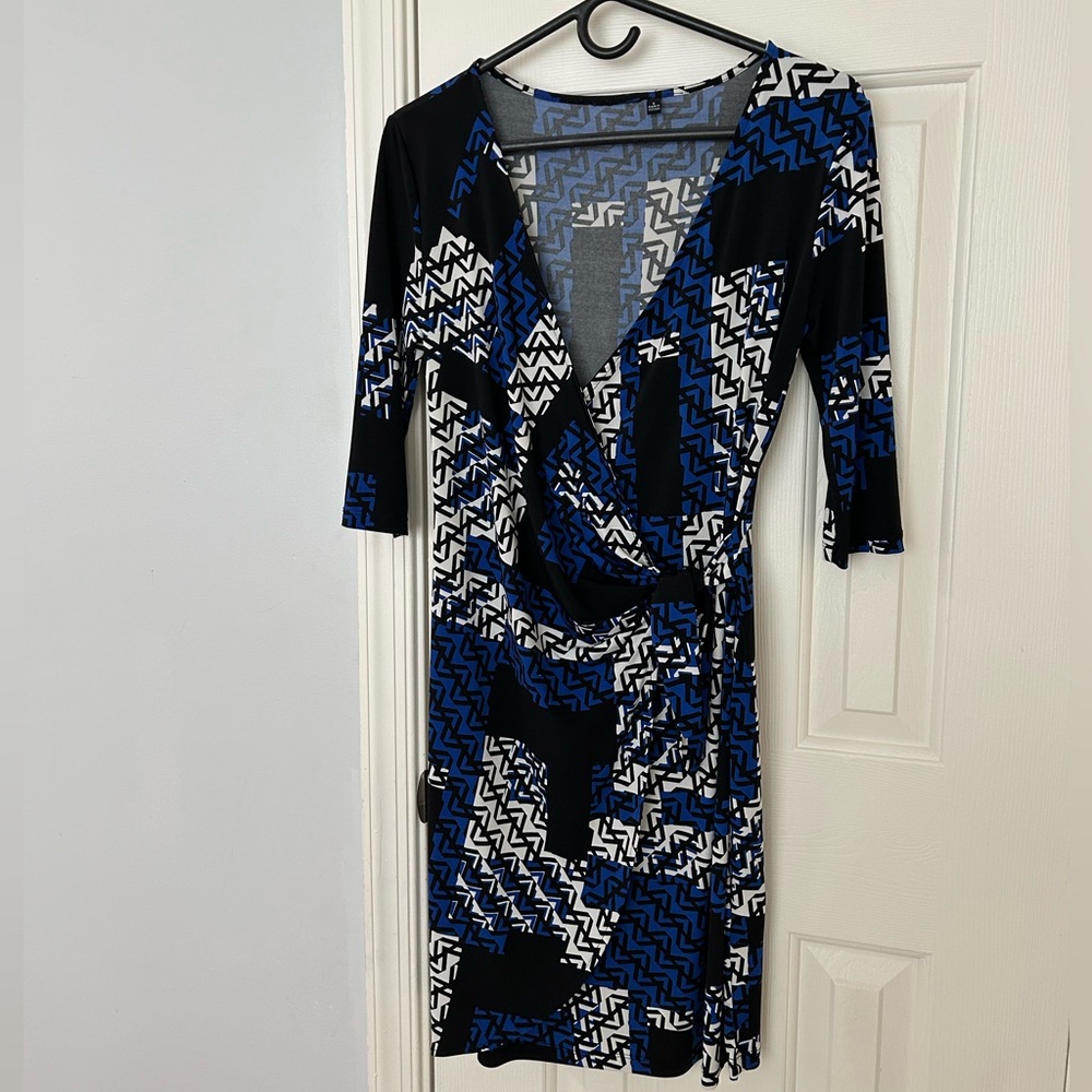 Beautiful Classy, Elegant Wrap Dress for Work, Formal Occasions